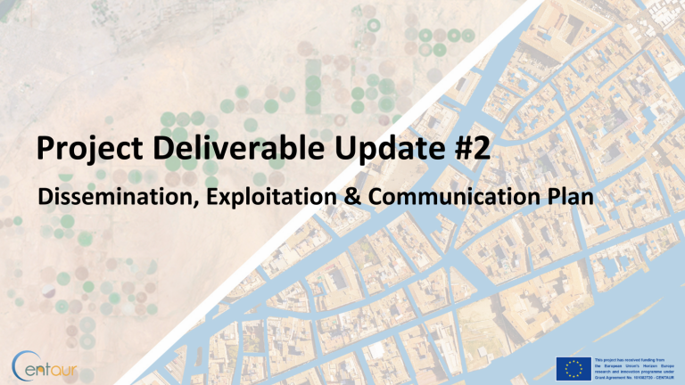 Project Deliverable Update 2 Banner