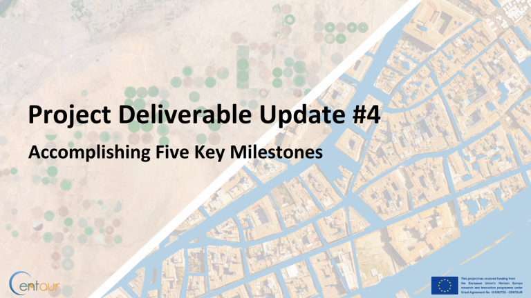 Project Deliverable Update 4 Banner
