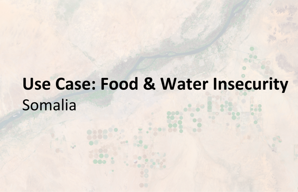 Food & Water Insecurity Somalia Use Case Banner